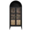 Newsome Tall Arched Storage Display Cabinet
