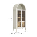 Newsome Tall Arched Storage Display Cabinet
