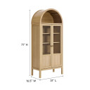 Venessa Tall Arched Storage Display Cabinet