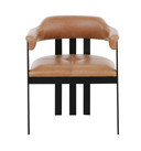 Chaz Camel Leather Dining Chair