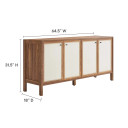 Covert 65" Wood Grain Sideboard Storage Cabinet