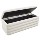 Maclin Boucle Upholstered Storage Bench