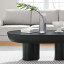 Kassem Oval Concrete Coffee Table