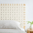 Syracuse Vegan Leather Weave Headboard, Twin