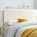 Syracuse Vegan Leather Weave Headboard, Full