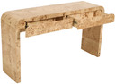 Craven Ash Burl Wood Console Table