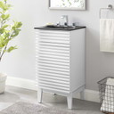 Frank Lloyd 18" Bathroom Vanity, Black Vanity Top