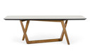 Jarvis Walnut and White Dining Table