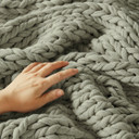 Chunky Double Knit Handmade Throw Blanket