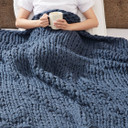 Chunky Double Knit Handmade Throw Blanket