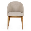 Gillum Beige Linen Dining Chair