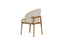 Gillum Beige Linen Dining Chair