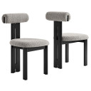 Torey Boucle Fabric Dining Chair, Set of 2