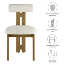 Torey Boucle Fabric Dining Chair, Set of 2