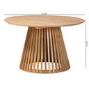 Sardis Slatted Acacia Wood Dining Table