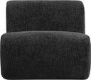 Japandi Fabric Upholstered Accent Chair, Natural Finish