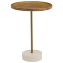 Anita  Round Acacia Wood Side Table