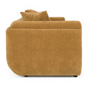 Bric Modern Orange Fabric 4-Seat Sofa