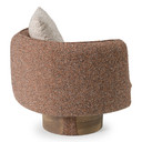 Rayola Modern Multicolored Boucle Fabric + Ash Accent Chair