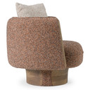 Rayola Modern Multicolored Boucle Fabric + Ash Accent Chair