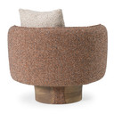 Rayola Modern Multicolored Boucle Fabric + Ash Accent Chair
