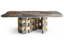 Amandala Modern Ceramic + Wood Dining Table