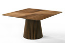 Pratt Mid-Century Modern Walnut Square Dining Table