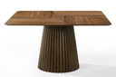 Pratt Mid-Century Modern Walnut Square Dining Table