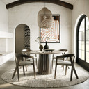 Wegner Mid-Century Modern Wenge Round Dining Table