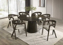 Wegner Mid-Century Modern Wenge Round Dining Table