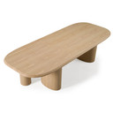 Salvo Modern 118" Natural Ash Dining Table