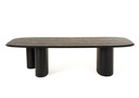 Salvo Modern 118" Black Ash Dining Table