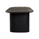 Salvo Modern 87" Black Ash Dining Table