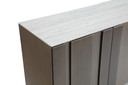 Kimo Modern Faux Travertine Ceramic + Bronze Buffet