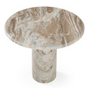 Isla Modern Natural Marble Round End Table