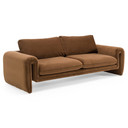 Luxor Brown Velvet Sofa