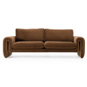 Luxor Brown Velvet Sofa