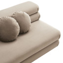 Josslyn Modular Performance Velvet Armless 2-Seater Sofa