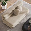 Josslyn Modular Performance Velvet Armless 2-Seater Sofa