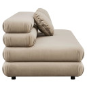 Josslyn Modular Performance Velvet Armless 2-Seater Sofa