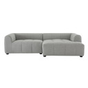 Ariana Right-Facing Upholstered Fabric Modular Sofa with Chaise