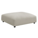Serene 4-Piece Modular Upholstered Fabric Sectional Sofa With Ottoman