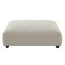 Serene 4-Piece Modular Upholstered Fabric Sectional Sofa With Ottoman