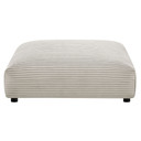 Serene 4-Piece Modular Upholstered Corduroy Sectional Sofa With Ottoman