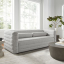 Lorelle Channel Tufted Boucle Upholstered Sofa