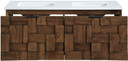 Loraine 48" White Engineered Stone And Solid Wood Wall Mounted Bathroom Vanity