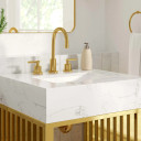 Gridiron 24" Bathroom Vanity, Gold