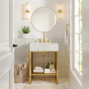 Gridiron 24" Bathroom Vanity, Gold