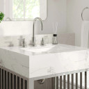 Gridiron 30" Bathroom Vanity, Silver
