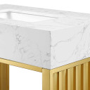 Gridiron 30" Bathroom Vanity, Gold